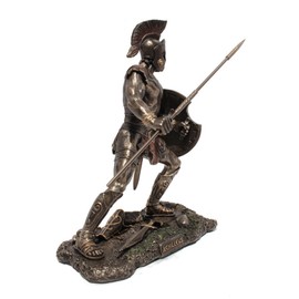 Achilles Greek Hero of the Trojan War Cold Cast Bronze 9 Inch Tall