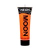 Moon Glow, Neon-UV-Glitzer-Gesichts- und Körpergel, Glitzer-Gesichtsfarbe (Orange, 12 ml (1