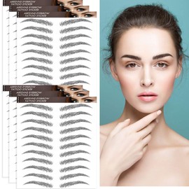 Aresvns 4D Eyebrows Tattoo Natural Black 66 Pairs! Black Hair-Like Eyebrow Tattoos for Women,Lifelike Fake Eyebrows Waterproof and Long-Lasting 3-5 Days Christmas Gift,new