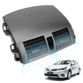 55663-02060 Center Dash A/C Outlet Air Vent Panel Compatible with 2008-2013 Toyota Corolla, Replacement for 55670-02160