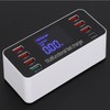 8-Ports Intelligent Charging Station LED Display Digital QC3.0 PD 60W