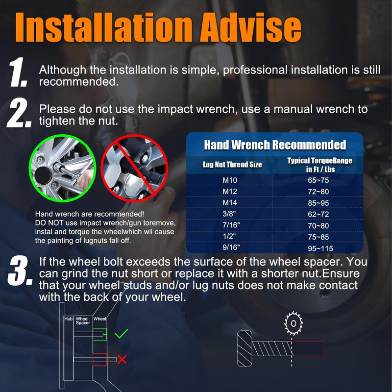 GAsupply 2" 4x137 ATV Wheel Spacers 12x1.5 Studs Fit for