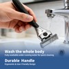 Men's Razor 6-Blade + TOP Trimmer, 1 Handle + 2