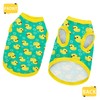 Adorable Yellow Duck Dog Shirt: Lightweight Polyester Cartoon Puppy Vest,