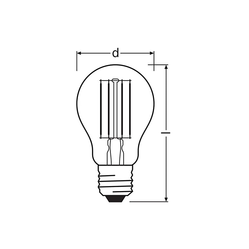 OSRAM LED Star Classic A, Socket: E27, Non-Dimmable, Cool White,