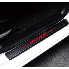 Suitable for Edge Automobile Door and Windows Protector, Carbon Fiber Scratch-Resistant Strip Bar, Wear Protective Door Threshold Protection Board Sticker (4pcs)
