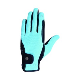 AK Fine Tech Micro Suede Riding & Multifunctional Horse Riding Gloves AKRS-8484 (L, Azure)