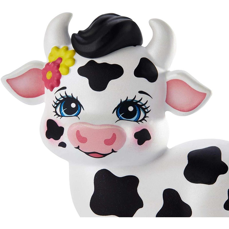 Enchantimals GJX44 Cambrie Cow Doll with Ricotta & Family