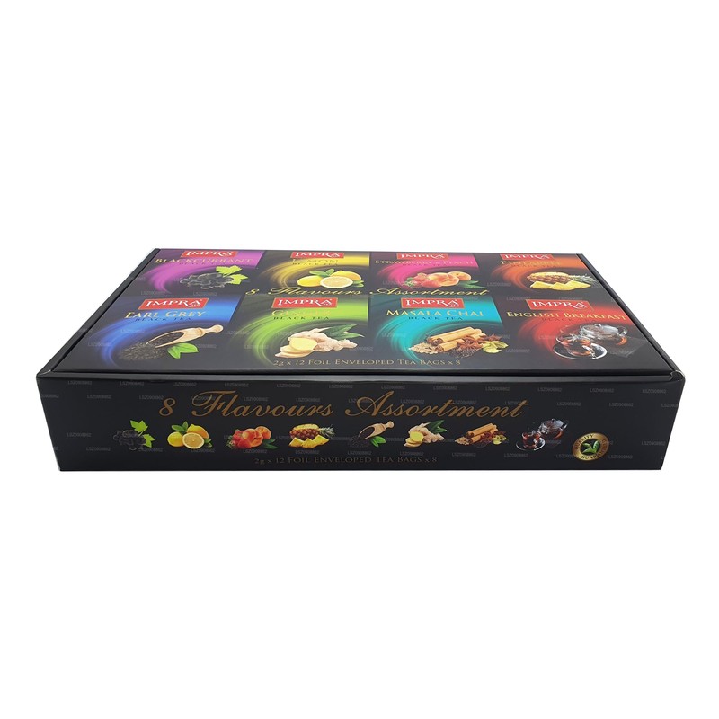 Impra Black Tea Collection Gift Pack 8 Flavors, 80-Count Tea