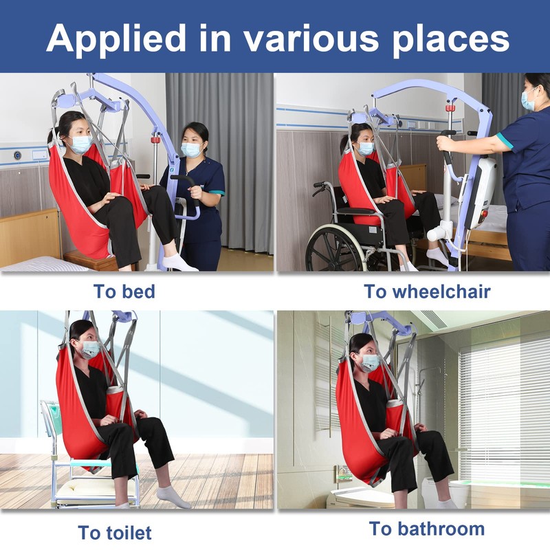 EZ Assistive Patient Lift Divided Leg Sling with Lower Back,