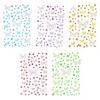 5 Sheets Colorful Butterfly Face Gems, Self-Adhesive Butterfly Gems