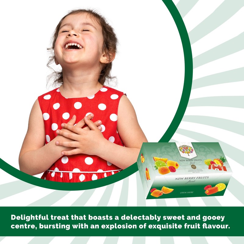 New Berry Fruits Jewels |Individually Wrapped Assorted Soft Centred Fruit