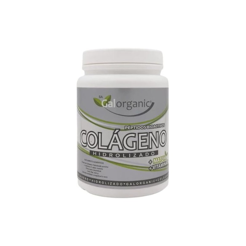 Colágeno Hidrolizado. Adicionado con Matcha y Vitamina C. 500 Gramos.
