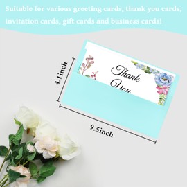 200 Pcs #10 Business Envelopes, Self Seal Standard Envelopes, Windowless Business Mailing Envelopes for Office, Checks, Letters, Invoices, Statements, Wedding, Size 4-1/8 x 9-1/2 inch (Light Blue)