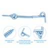 sourcing map 2Pcs Safety Hook and Eye Latch, 3" Iron