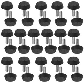 TOVOT 32PCS M6 Furniture Leveling Feet 20×25MM Screw on Table Feet Adjustable Furniture Legs Levelers for Chair Cabinet