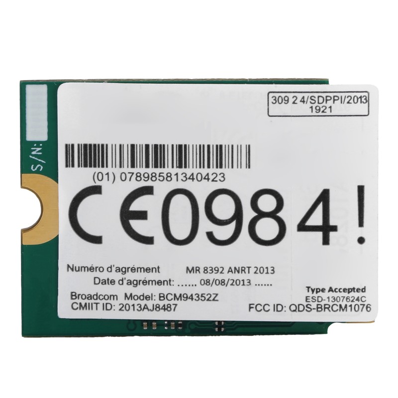 Wireless Network Card Dual Band NGFF M.2 Bluetooth 4.0 802.11ac