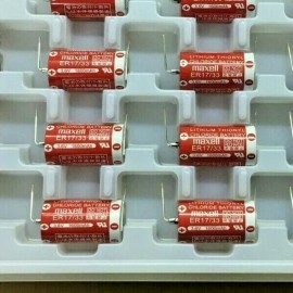 Maxell (5 PIECE LOT) ER17/33 N3 MX, 3.6V 1600mAh LITHIUM THIONYL CHLORIDE BATTERY W/LEG