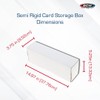 BCW Semi-Rigid Card Storage Box, 5 Ct | Holds 350