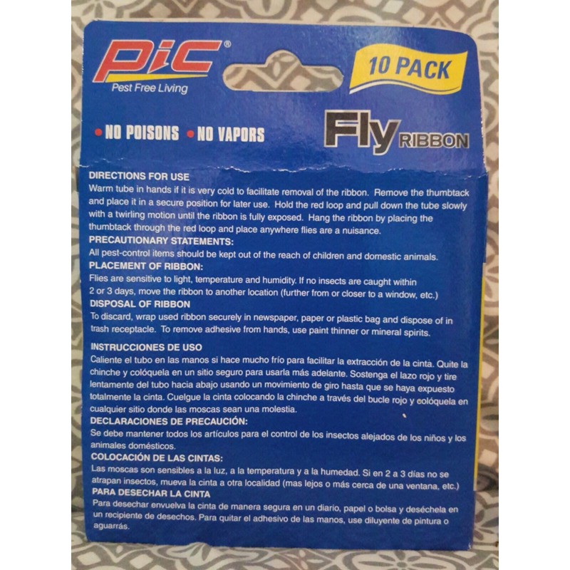 PIC*  FR10B Fly Ribbons Fruit Fly Traps For Indoors and