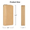 Lavemi Women's 100% Leather Double Zip Large Capacity RFID Blocking