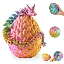 Dragon Figure Toy - Hatching Fantasy Dragon in the Egg - 36 cm Collectible Figure - Creative Role Play & Gift Idea for Boys & Girls (Red/Yellow/Green)