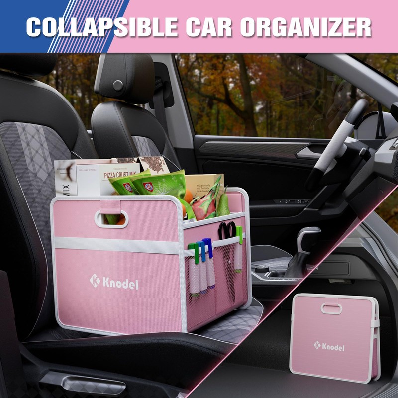 K KNODEL Car Trunk Organizer, Foldable Organizer for Car, Automotive