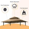 Figfeu Grill Gazebo Replacement Canopy Roof Figfeu 5x8 Double Tiered