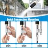 Adjustable Downstream Soft Wash Nozzle，2-in-1 shooter tip M5 Long Reach
