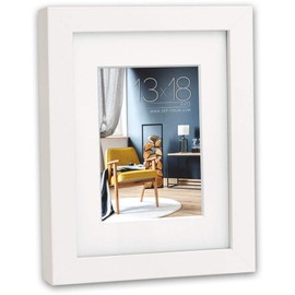 Zep V5920W Niki Wooden Frame, White Square