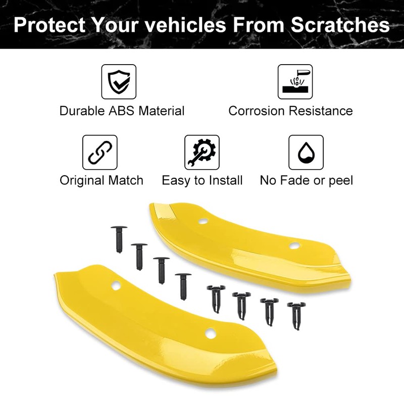 JDMON Front Bumper Lip Splitter Protector Compatible with Dodge Challenger