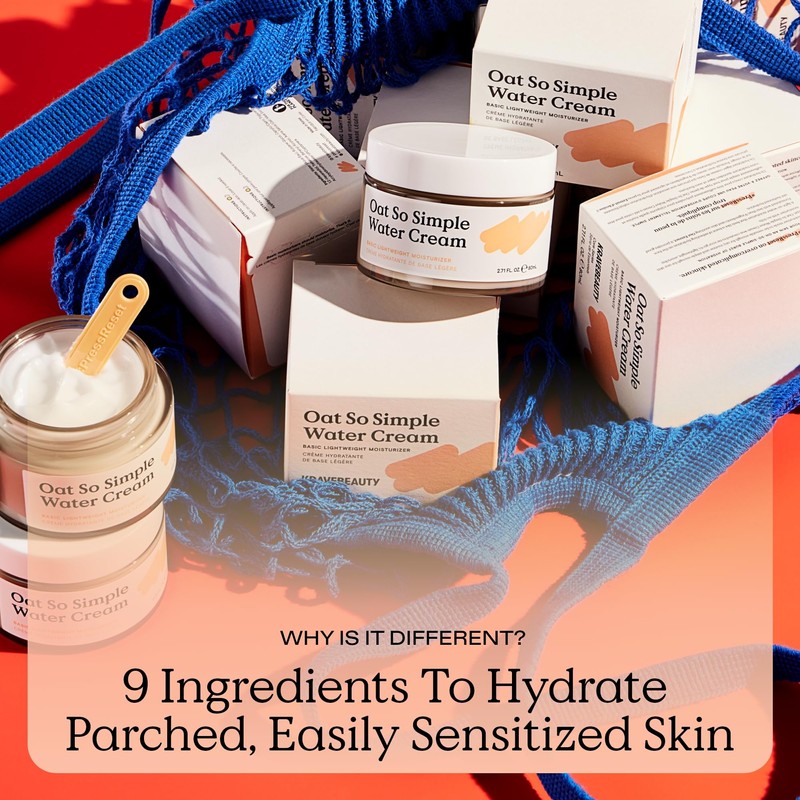 KraveBeauty Oat So Simple Water Cream – Korean-Inspired Daily Moisturizer,