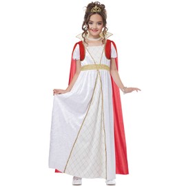 California Costumes Imperial Empress Girls Costume, White/Gold/Red, XL 12-14