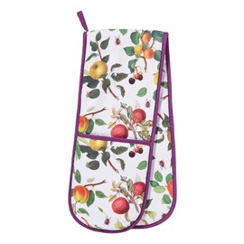 Ulster Weavers Heat Resistant Double Oven Glove-RHS Fruits (Multicolour, 100% Cotton), Multicolor, One Size