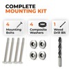 Microwave Mounting Screw Kit, 1/4-28 × 4 Mounting Bolt with