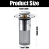 Sink Plug with Strainer, Stainless Steel Drain Plug with Hair