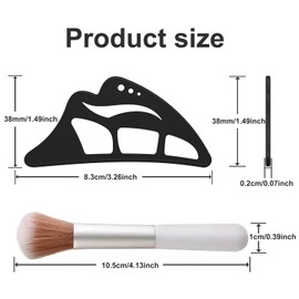 Eyetour Eyeshadow Stencil Kit (2-Piece Set) - Professional Eye Makeup Template for Symmetrical Eyeshadow & Eyeliner Looks - Reusable Guide for Powder, Cream & Liquid Shadows (Pink)