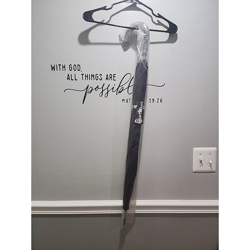 MONTBLANC PARFUMS LARGE BLACK DESIGNER UMBRELLA 38" LONG - NEW