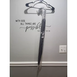 MONTBLANC PARFUMS LARGE BLACK DESIGNER UMBRELLA 38" LONG - NEW MONT BLANC MEN