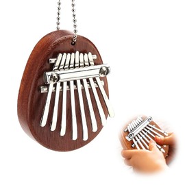 XZEIT 8 Keys Mini Kalimba Thumb Piano with Lanyard, Portable Mbira Sanza Finger Piano Pocket Thumb Piano, Gift for Children Adults Beginners