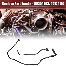 X AUTOHAUX 1 Set Throttle Body Heater Inlet Outlet Pipe Hose 55569809 55579102