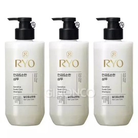 Rye 려 민감순한 샴푸 480ml x3 탈모 저자극 약산성 Gentle Shampoo for Sensitive Scalp 480ml x3 Anti-Hair Loss Low Irritation Mildly Acidic