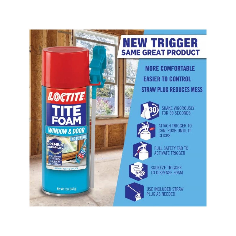 Loctite Tite Foam Window & Door White Insulating Foam Sealant,