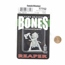 Reaper 77752: Minotaur, Female Bones Classic Plastic Miniature