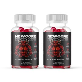 Newcore (2 Pack) Newcore Performance Gummies, New Core Support Formula Men (120 Gummies)
