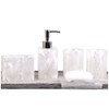 Resin Soap Dish, Soap Dispenser, Toothbrush Holder & Tumbler Bathroom