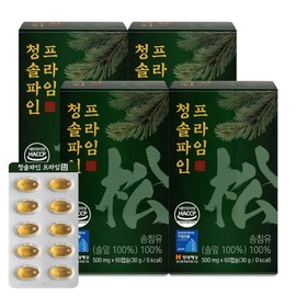 Cheongsol Fine Pine Needle Concentrated Pine Needle Oil, Genuine, 4 Pieces, 60 Servings / 청솔 파인 솔잎농축 솔잎 송침유 정품, 4개, 60회분