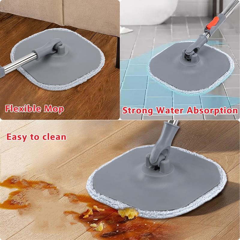 Tidy Monster [2025 Upgraded] Spin Mop Bucket System Set with
