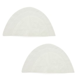 HAND ® 2 Pairs Shoulder Pads - Large Mens White Canvas Padding 16 x 30 cm