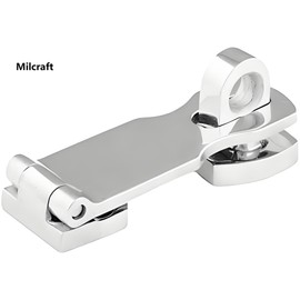 Marine Grade Stainless Steel Heavy Duty Door Hasp with Turning Padlock Eye Mount